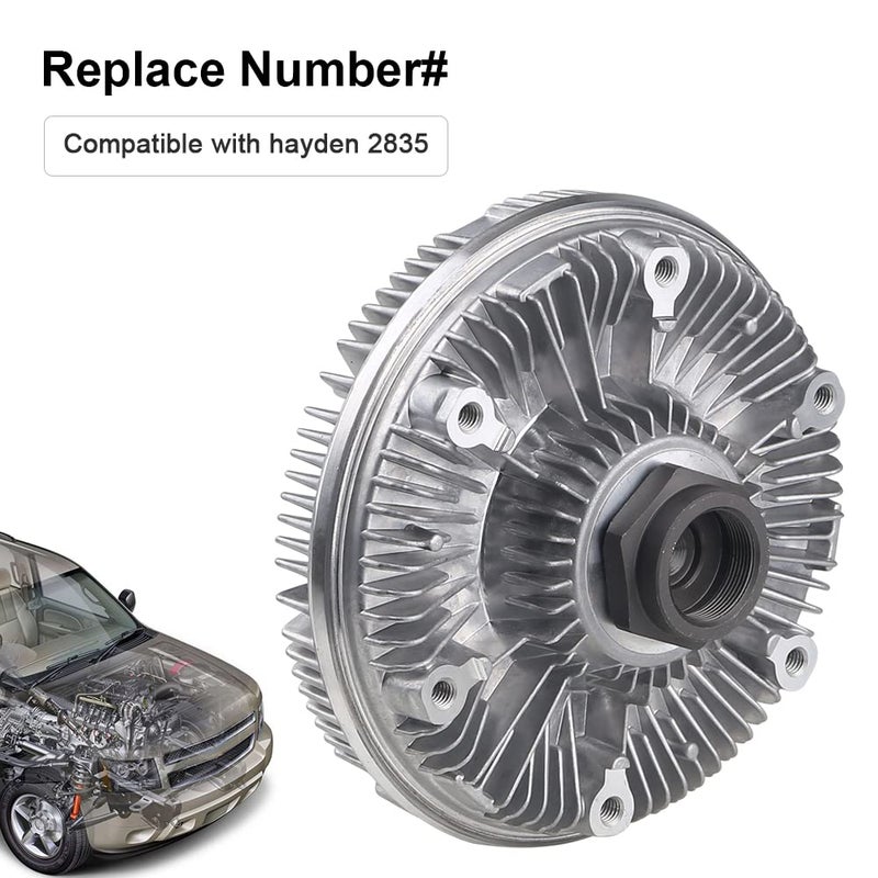 Waterwich قابض مروحة WATERWICH متوافق مع فورد 94-97 F250 F350 F59، 93-97 F سوبر ديوتي و 95-97 E350 إكونولين 7.3L باورستروك ديزل استبدال# 2835 - Image 2